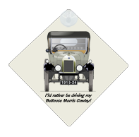 Bullnose Morris Cowley 1923-26 Car Window Hanging Sign